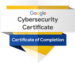 Google Cybersecurity Certificate badge